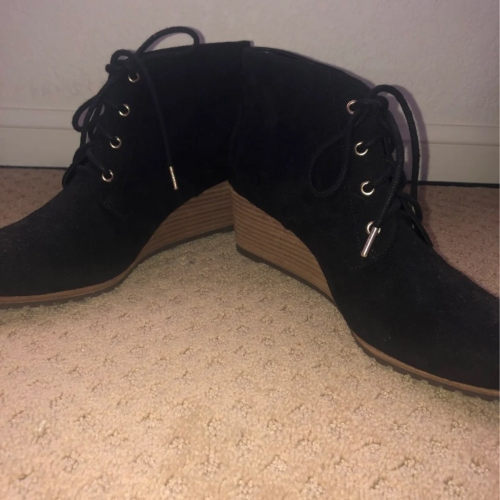 Women’s Black Suede Booties